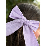 Bow in Lilac Bitty Dot