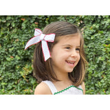 Bow in Red Picot Trim