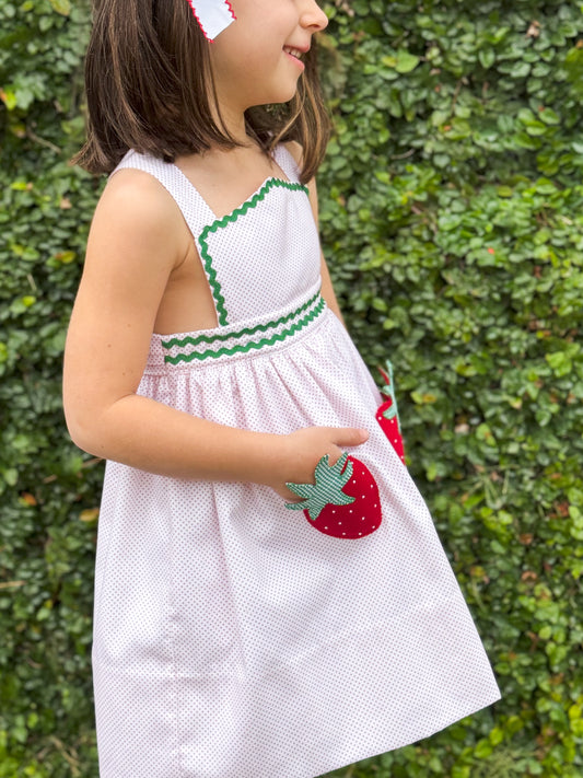 Berries & Bitty Dots Pinafore Pre Order