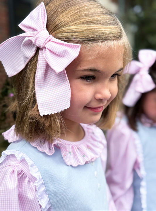 Posie Blouse- Pink Gingham