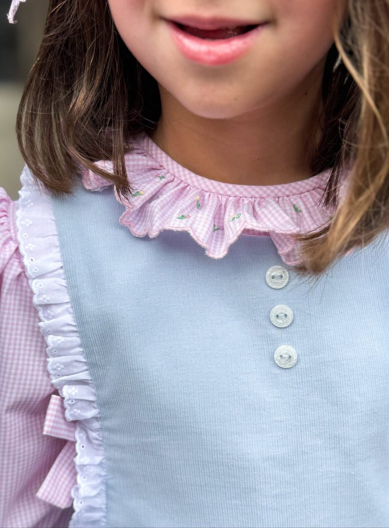 Posie Blouse- Pink Gingham