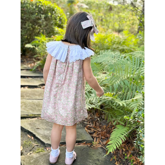 Eyelet Collar Dress