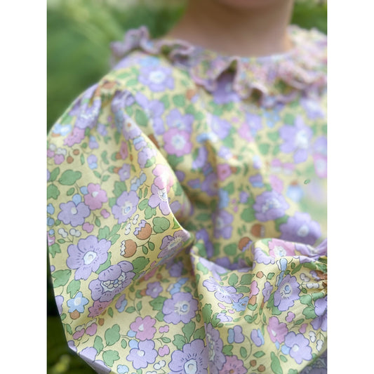 Ruffle Smocked Blouse- Betsy Liberty (PRE ORDER)