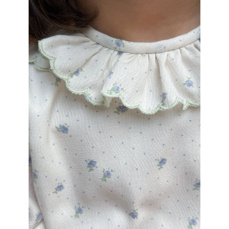 Liv Blouse Blue Posy