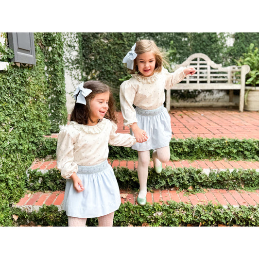 Smocked Posy Skirt