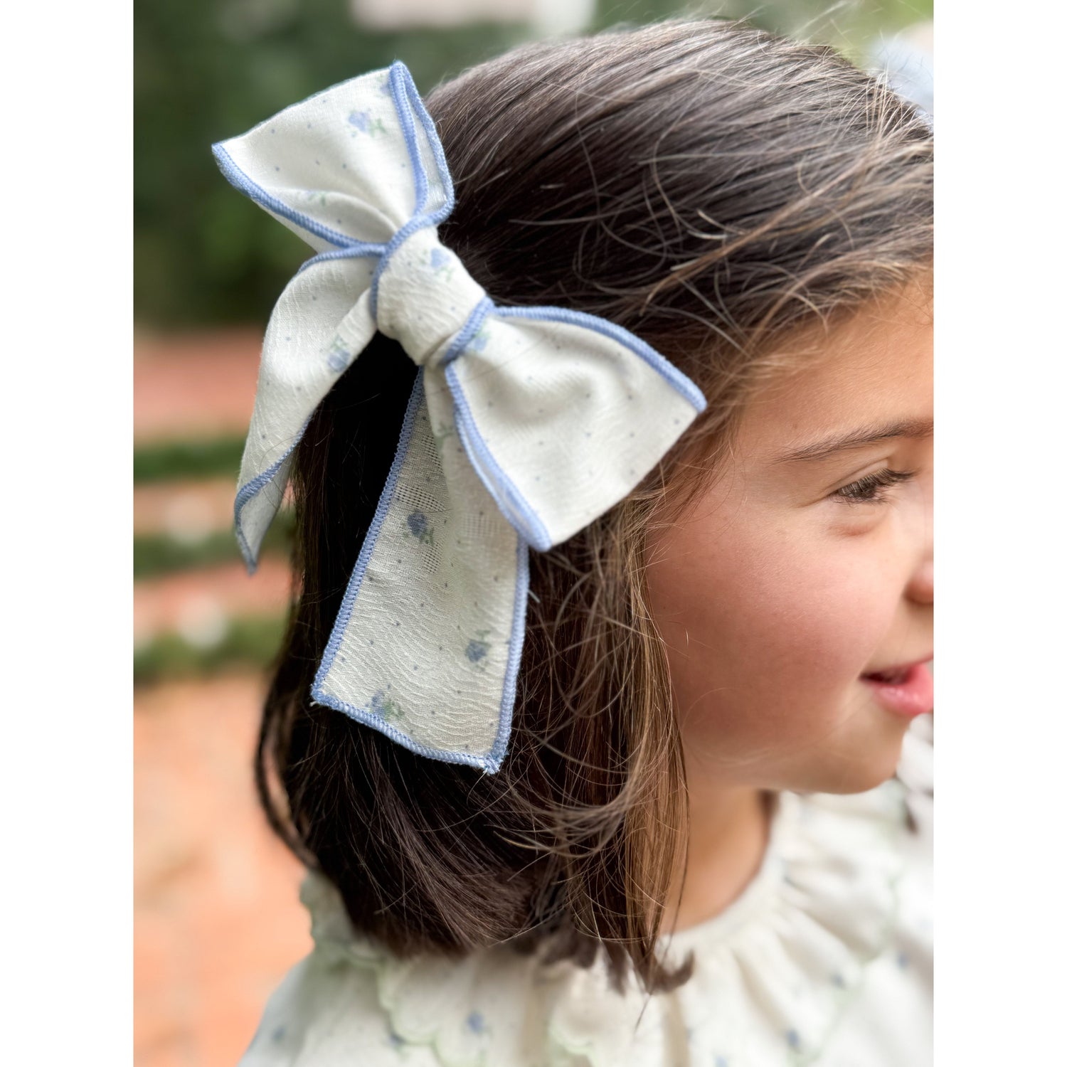 Bow- Blue Posy