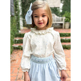 Liv Blouse Blue Posy
