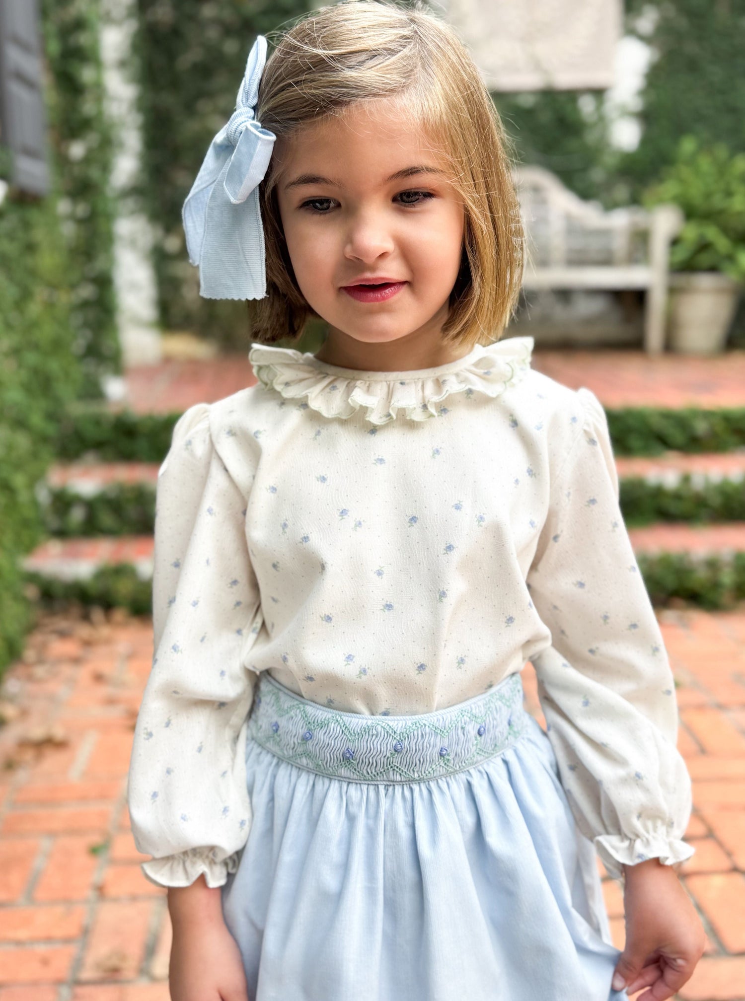 Liv Blouse Blue Posy