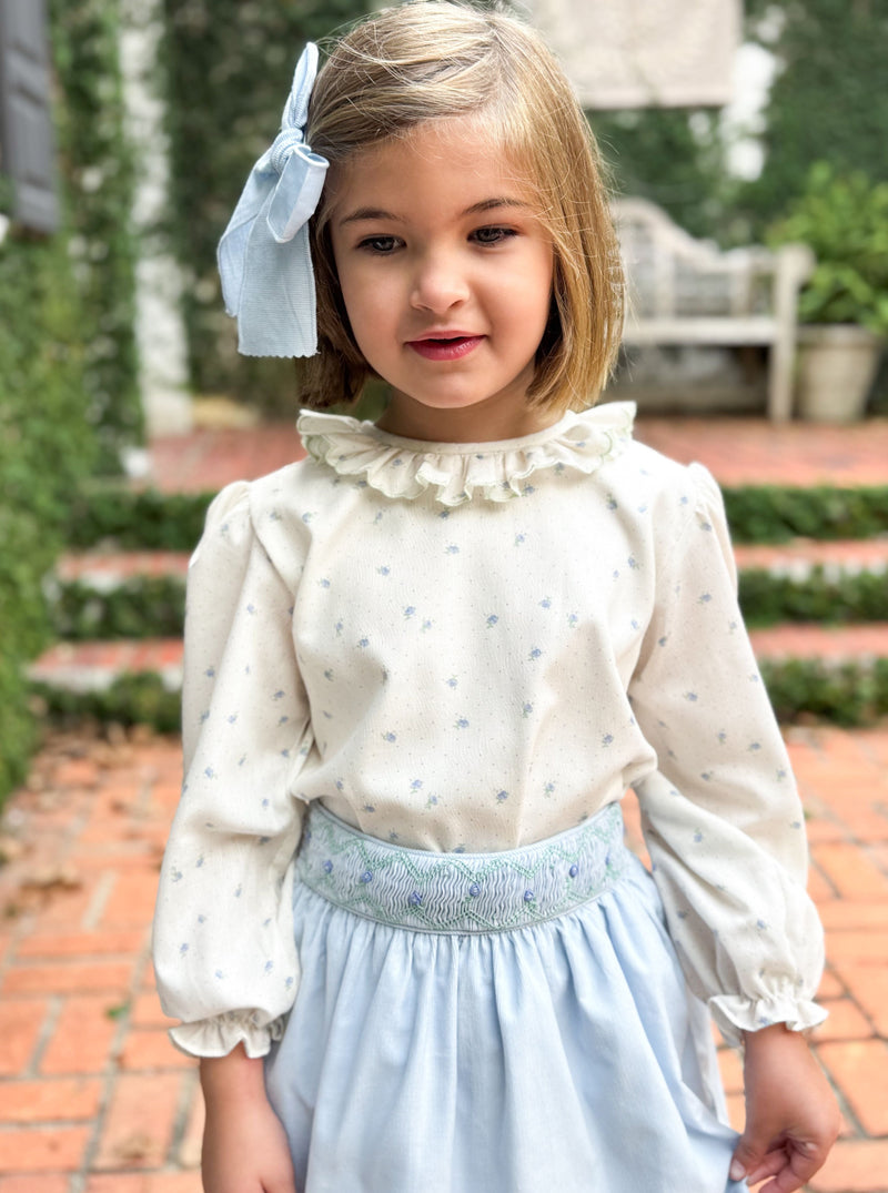 Liv Blouse Blue Posy