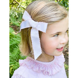 Bow in Pink Picot Trim