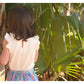 Mary Blouse in White Pointelle