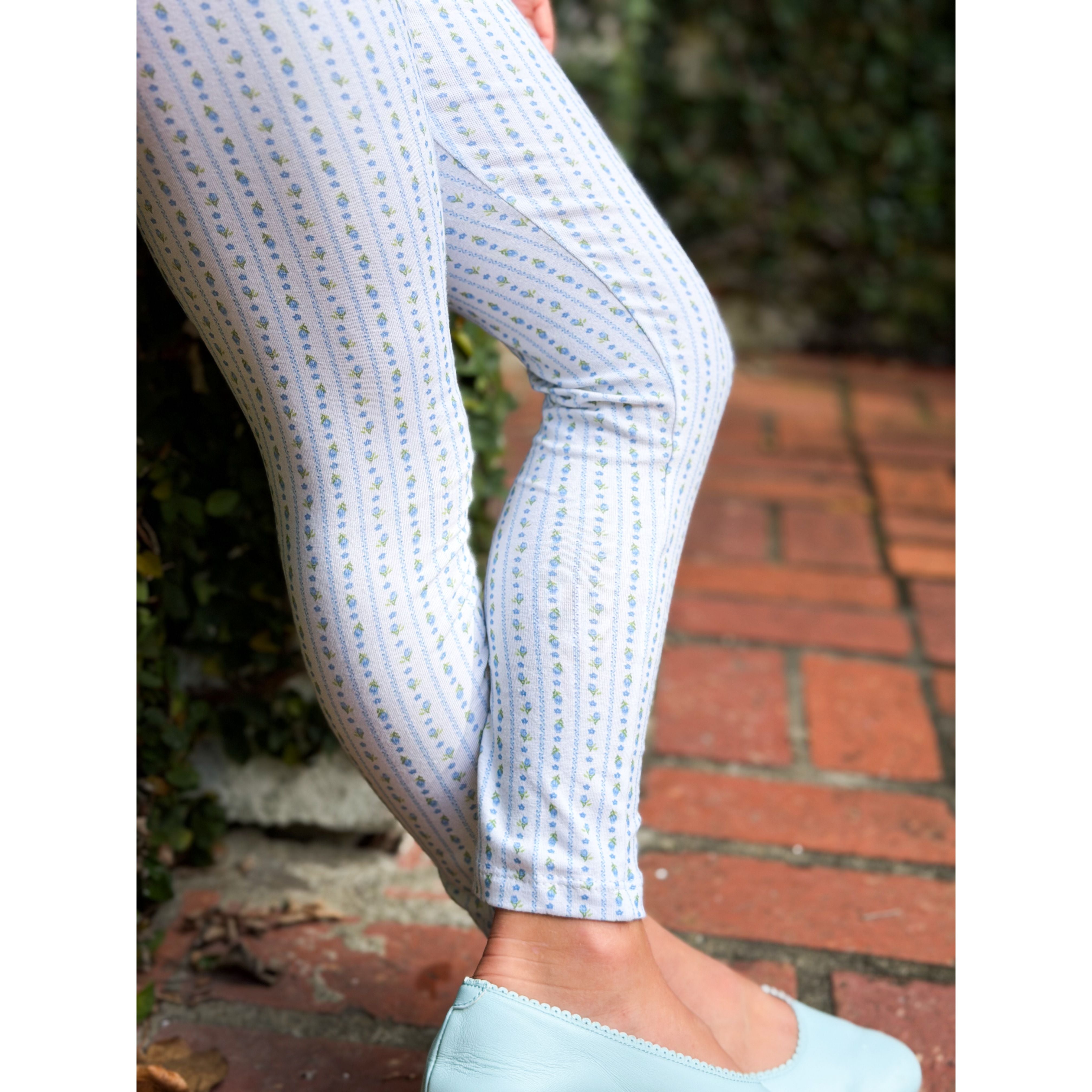 Legging in Blue Flower