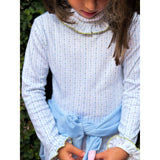 Turtleneck in Blue Posy