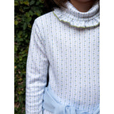 Turtleneck in Blue Posy