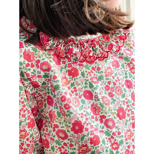 Smocked Ruffle Blouse- Liberty of London