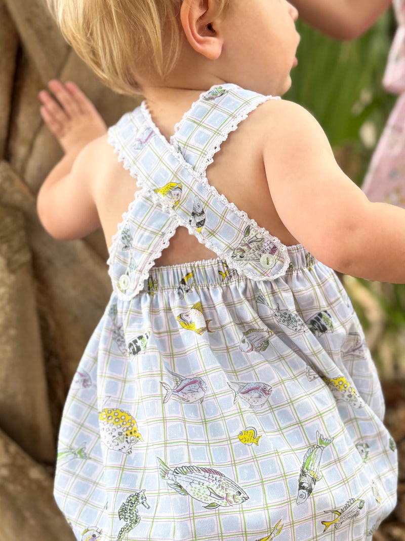 Stargazers Bubble in Blue Fishing Net