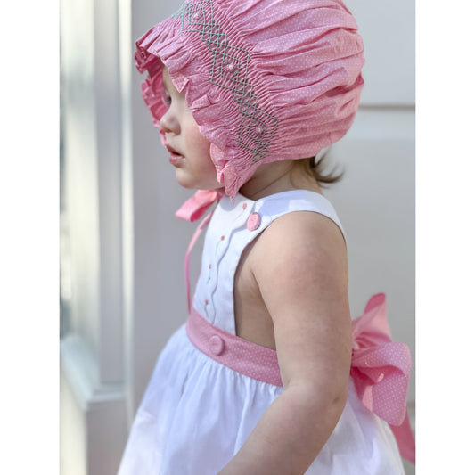 Pink Bitty Dot Bonnet Pre-Order