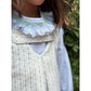 Ruffle Smocked Blouse- Blue Gingham