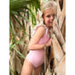 Wick One-Piece in Yellow with Pink Bougainvillea