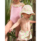Nonsuch Swim Bloomer in Yellow with Pink Bougainvillea