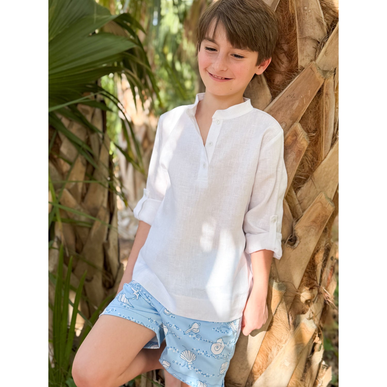 Shirley Swim Shorts in Blue Shell