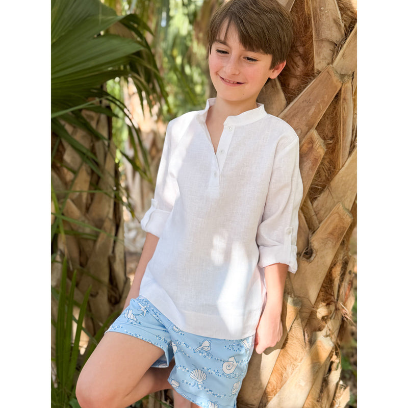 Shirley Swim Shorts in Blue Shell