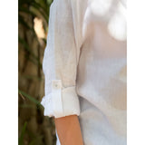 Philip Shirt in White Linen