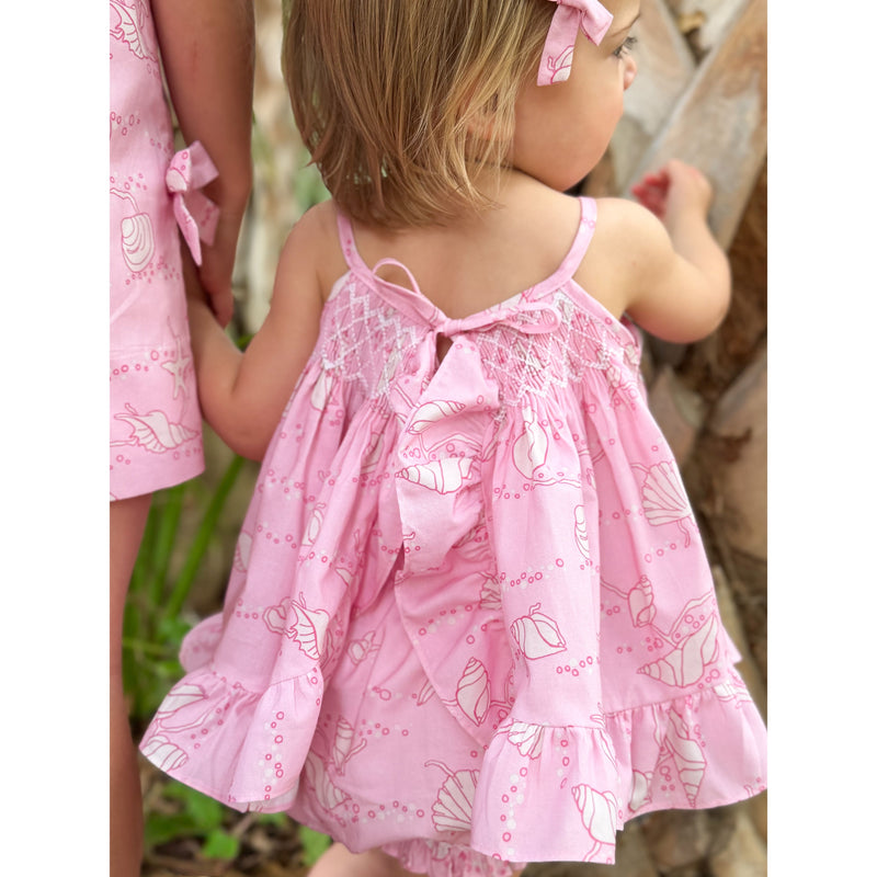Clara Bloomer Set in Pink Shell