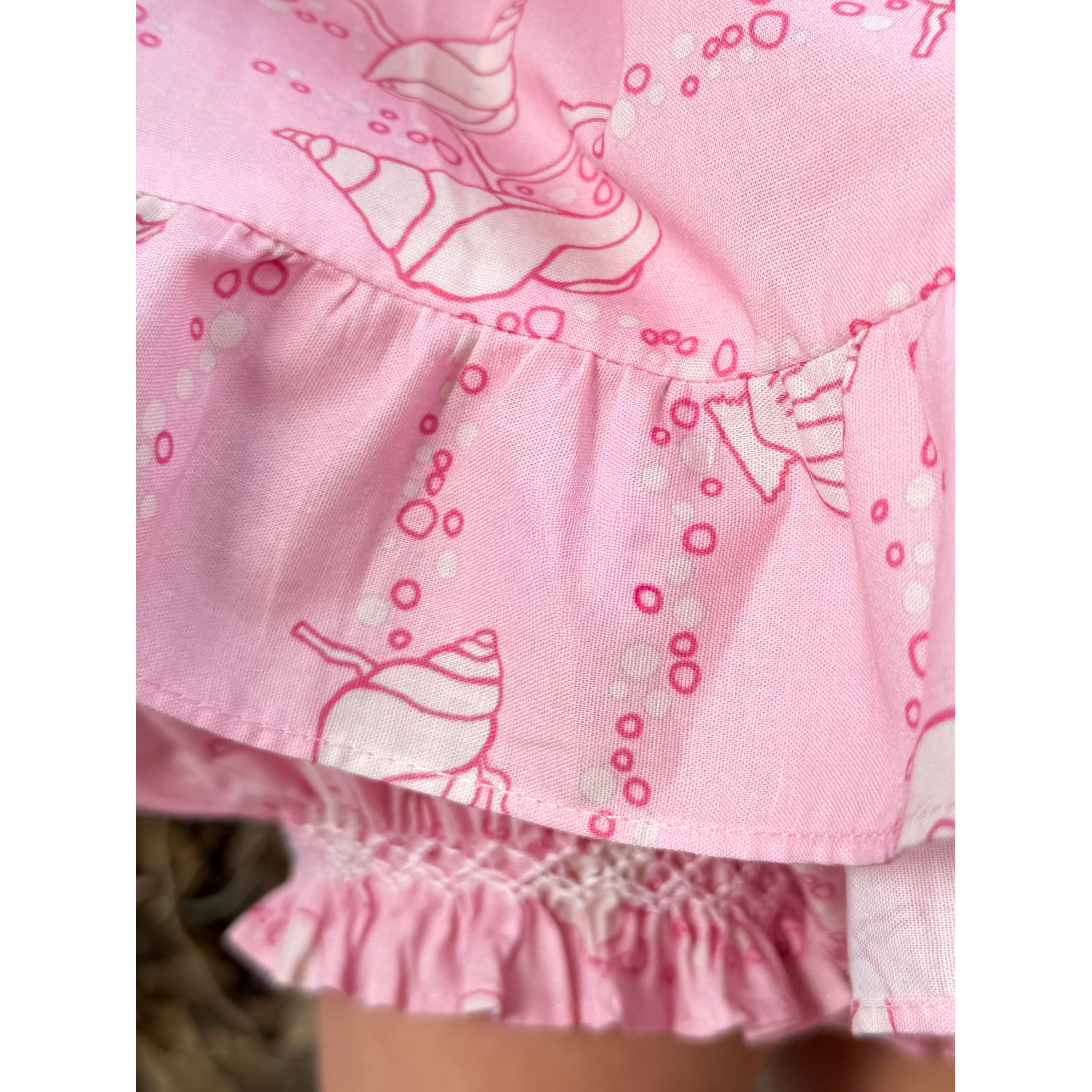 Clara Bloomer Set in Pink Shell