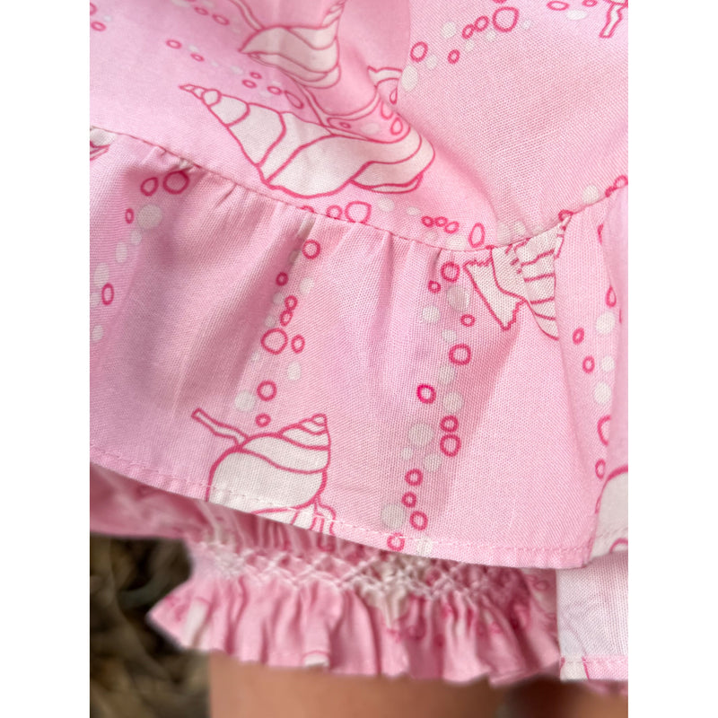 Clara Bloomer Set in Pink Shell