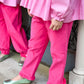 Heart Pocket Pant- Hot Pink