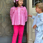 Heart Pocket Pant- Hot Pink