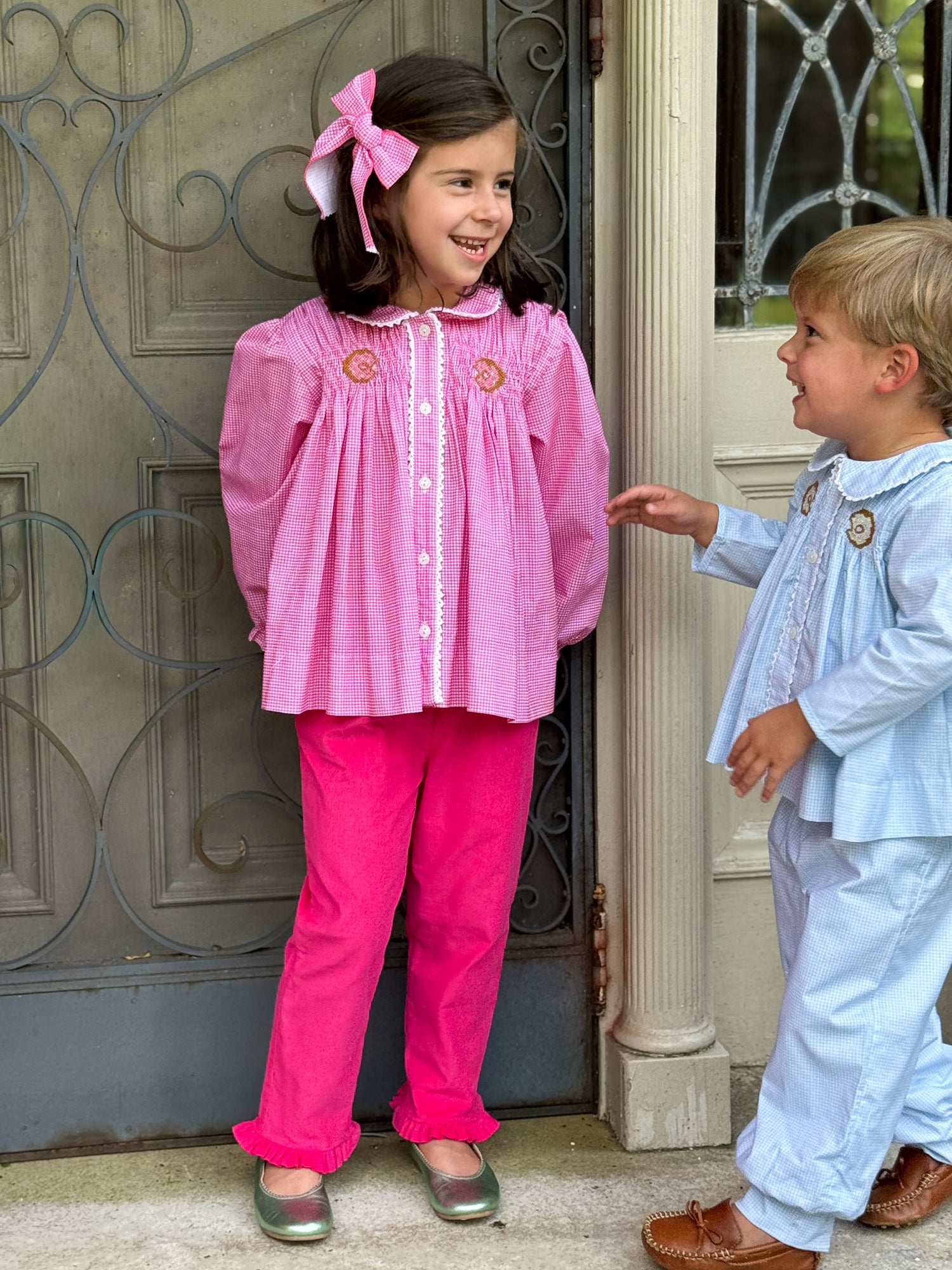 Heart Pocket Pant- Hot Pink