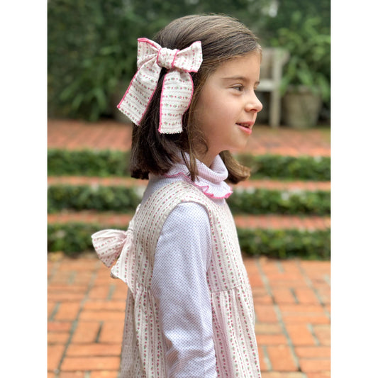 Candy Pink Bitty Dot Turtleneck