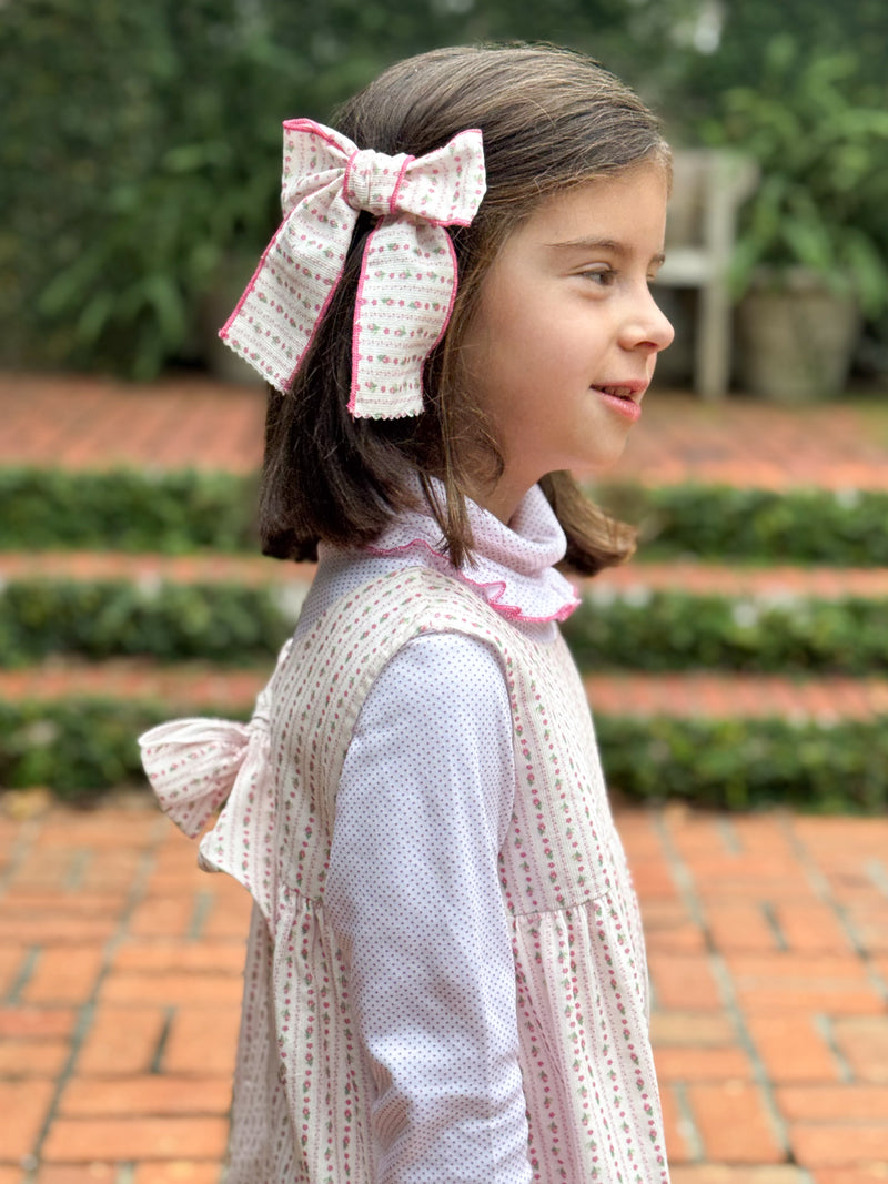 Pink Bitty Dot Turtleneck