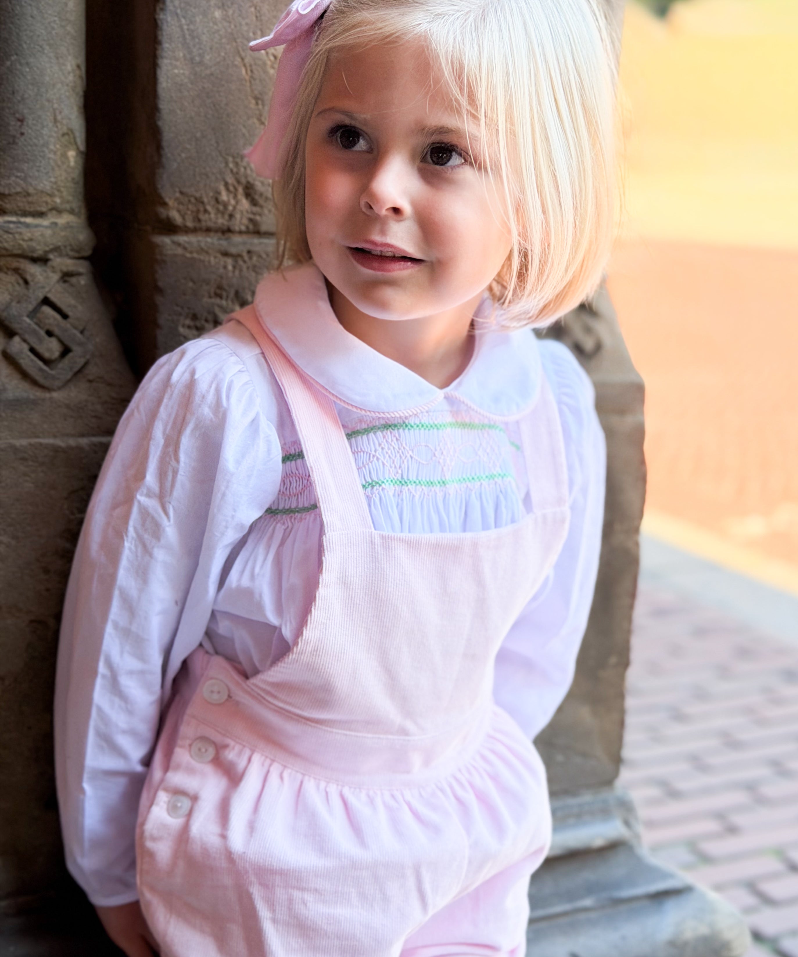 The Bethesda Overall Set in Pink
