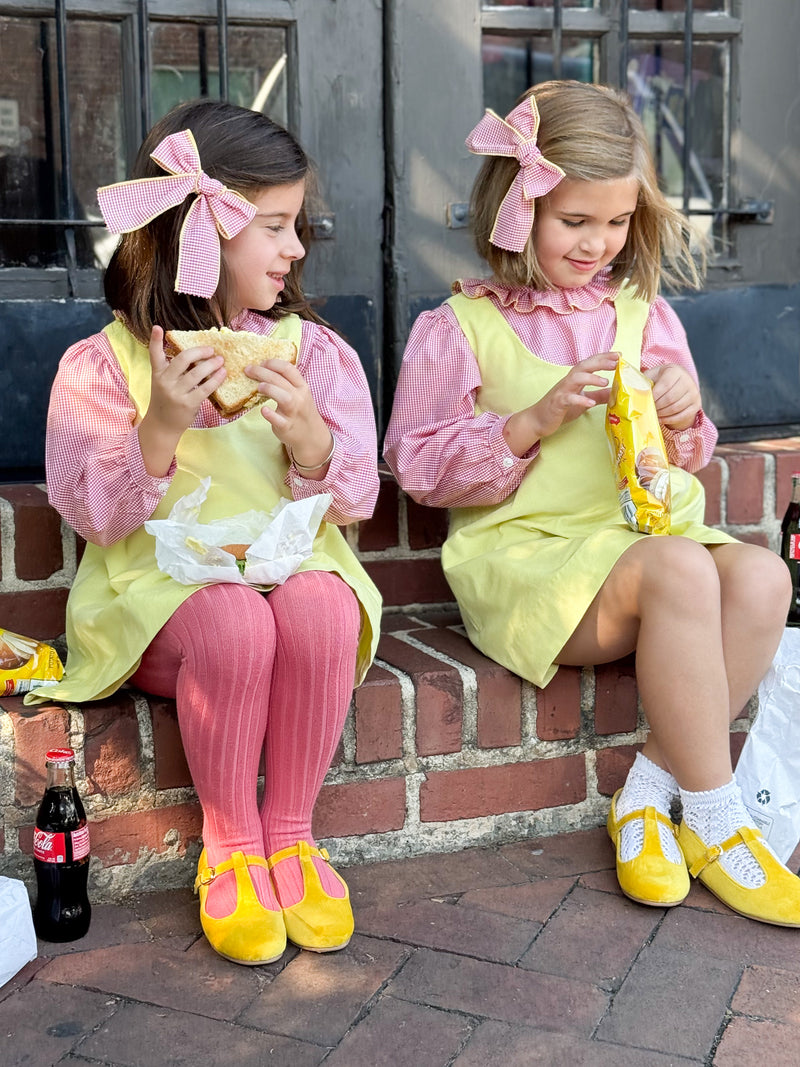 T-Strap Velvet Butter