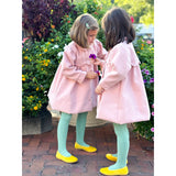 Girls Pink Mouflon Coat