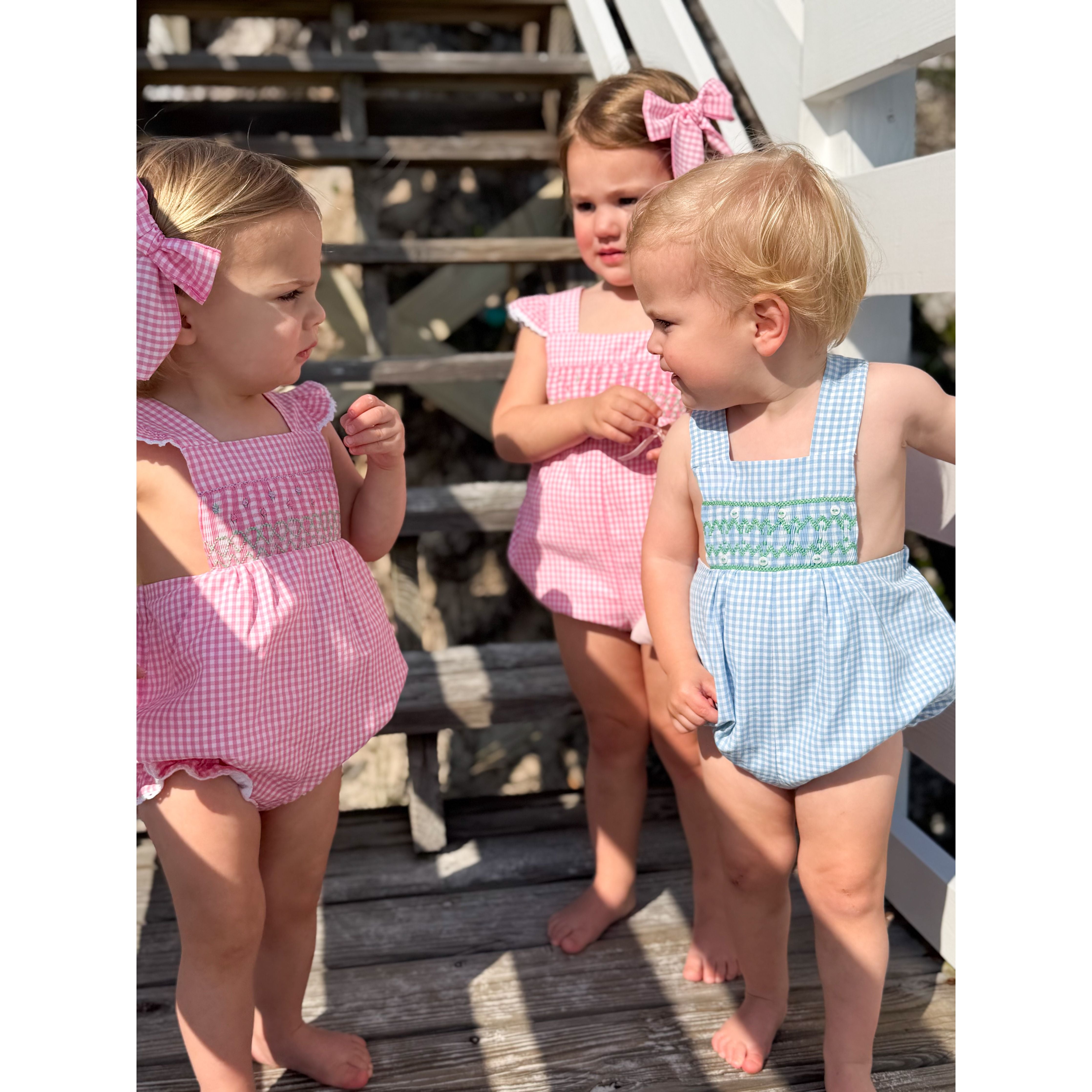 Bow in Candy Pink Gingham