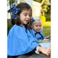 Silk Velvet Smocked Cape