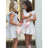 Bow in Pink Floral Openwork