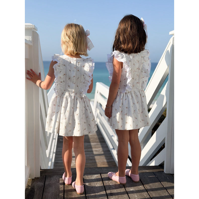 AK Archival Drop Waist Pinafore Dress