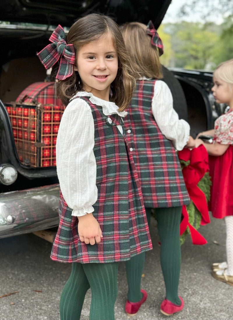 Eleanor Jumper- Christmas Tartan Wool