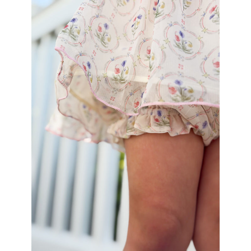 Annie Organza Dress Set with Bloomers