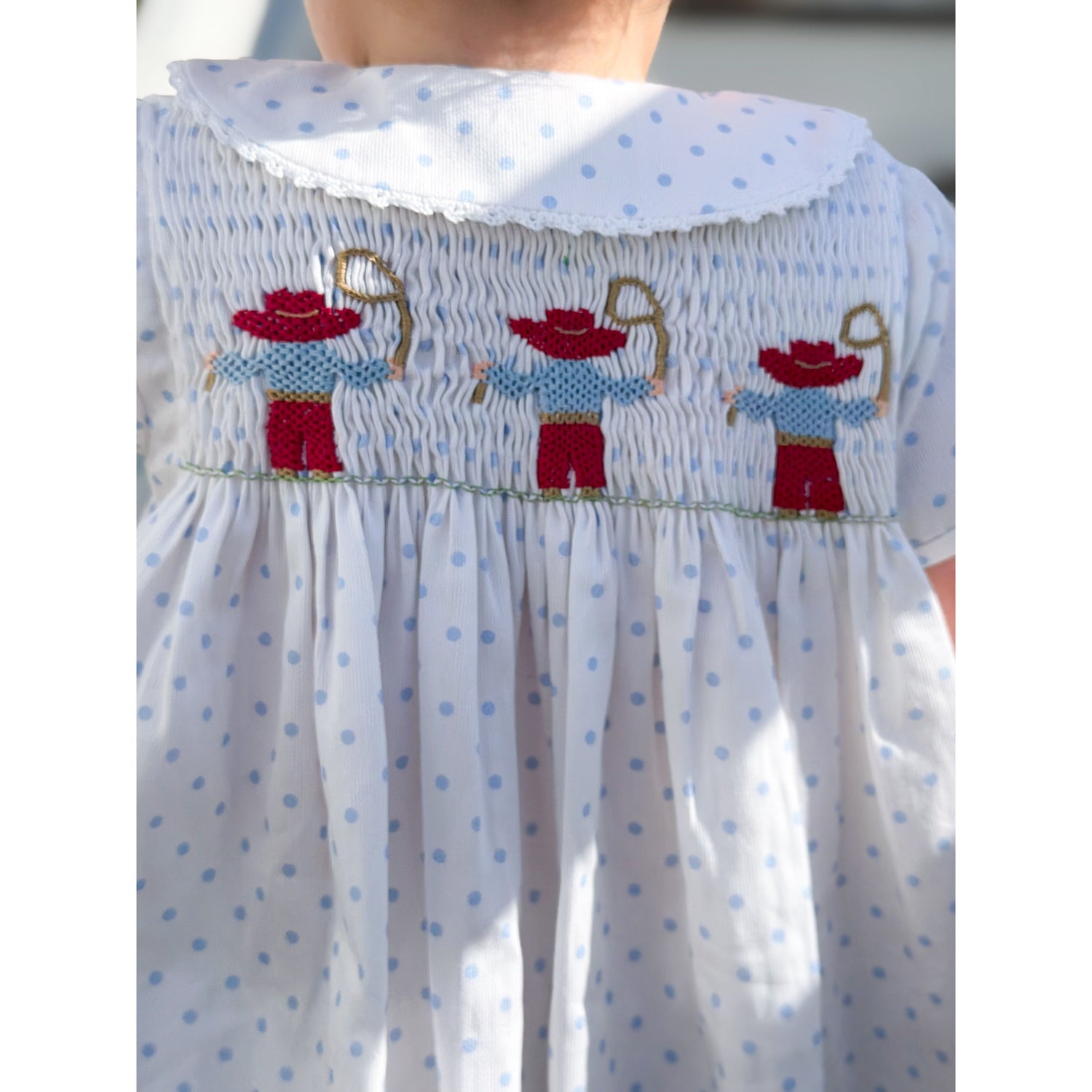 AK Archival Smocked Cowboy Short Set