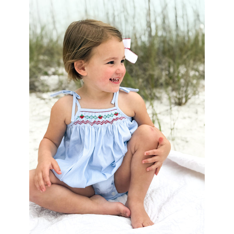 AK Archival Smocked Strawberry Bubble