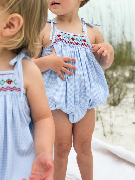 AK Archival Smocked Strawberry Bubble