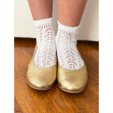 Short White Crochet Socks