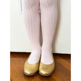 Ribbed Tights in Pink