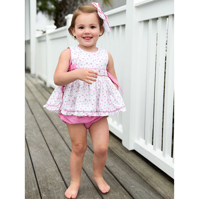 AK Archival Florrie Smocked Set with Bloomers
